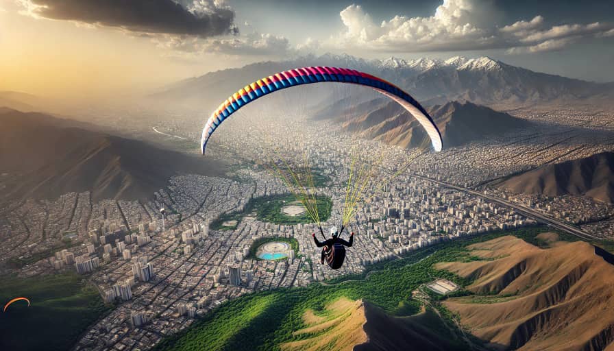 کجا در تهران پاراگلایدر سواری کنیم؟